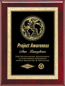 Corporate recognition plaque