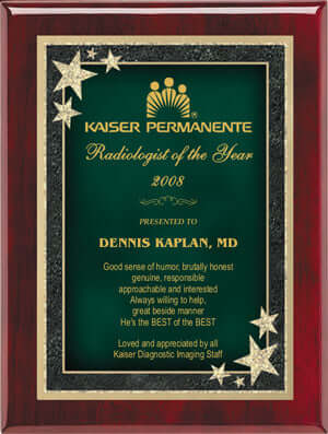 Personalized achievement plaque