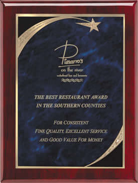 Retirement gift plaque