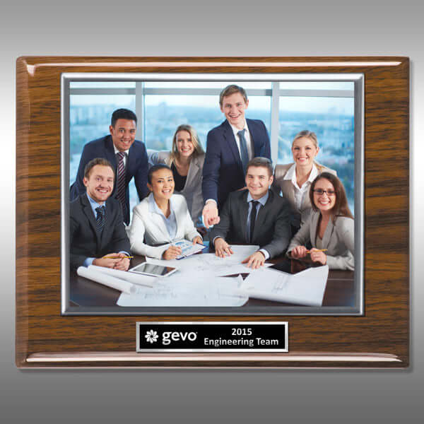 Photo Plaque-Walnut WP-FP13BBS Silver-H