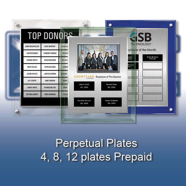Prepaid 4, 8, 12 plates