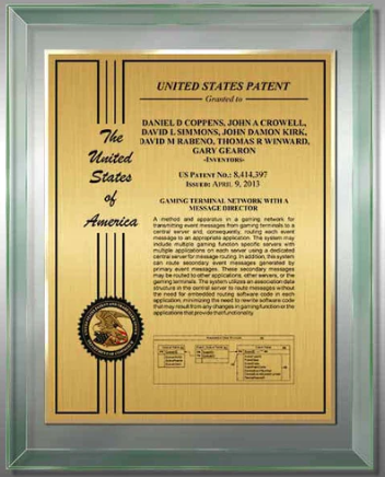 Patent Plaque Material: Glass