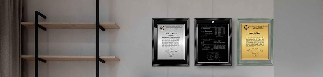 Patent Plaques Glass Image