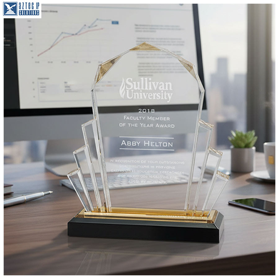 Corporate achievement trophy