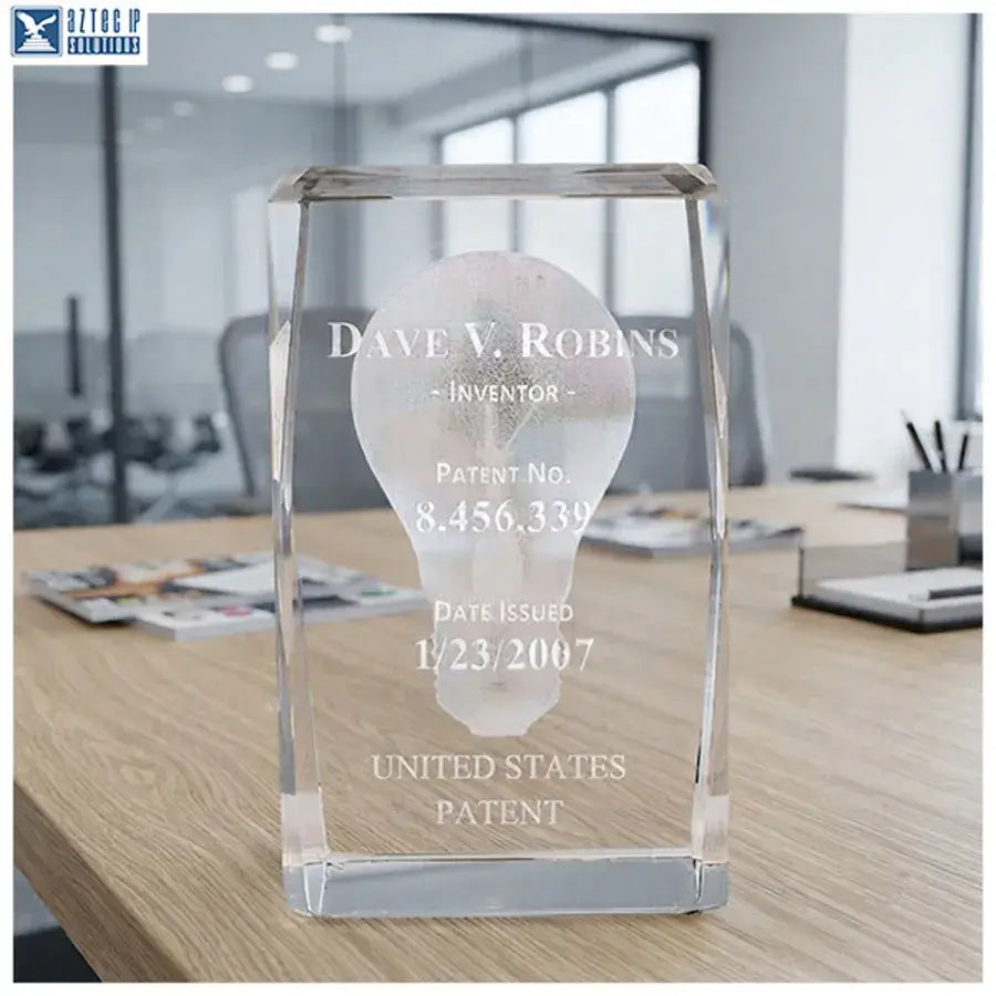 Patent award crystal