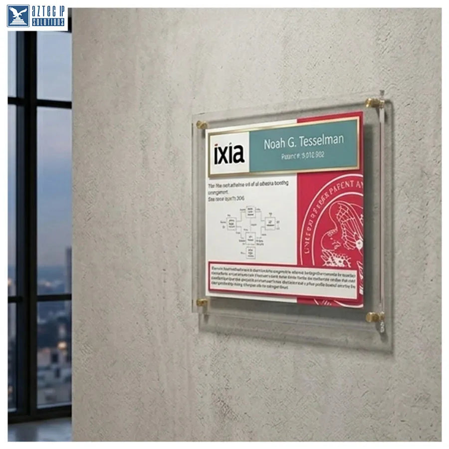 Custom Lucite patent plaque