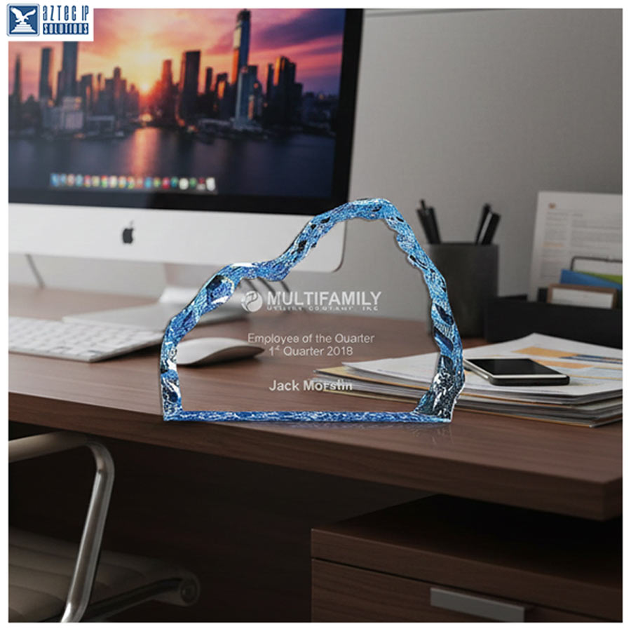 Acrylic iceberg award