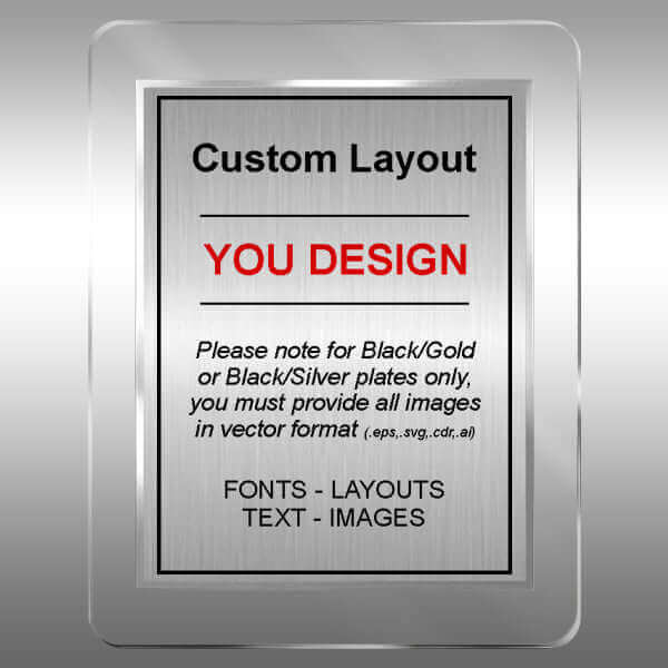 Patent Plaque - AirLucite® Clear Rounded Corners AC1-SuG-R14