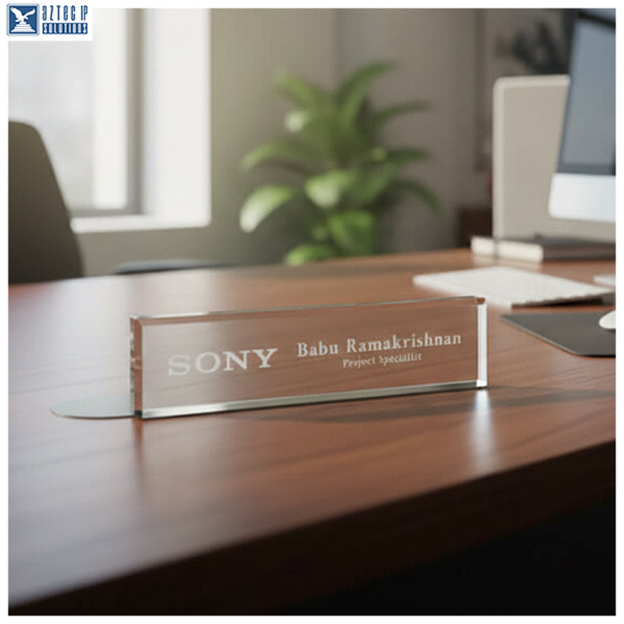 personalized office desk sign