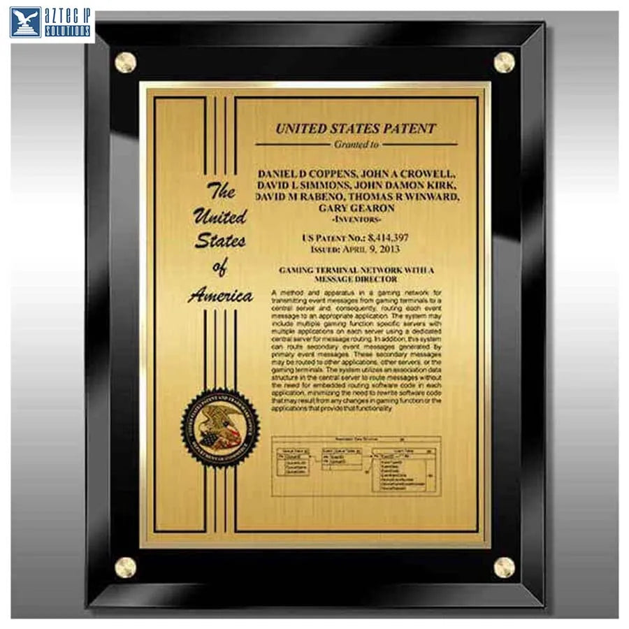 Layout 2 | Patent Certificate - AeroGlass® display