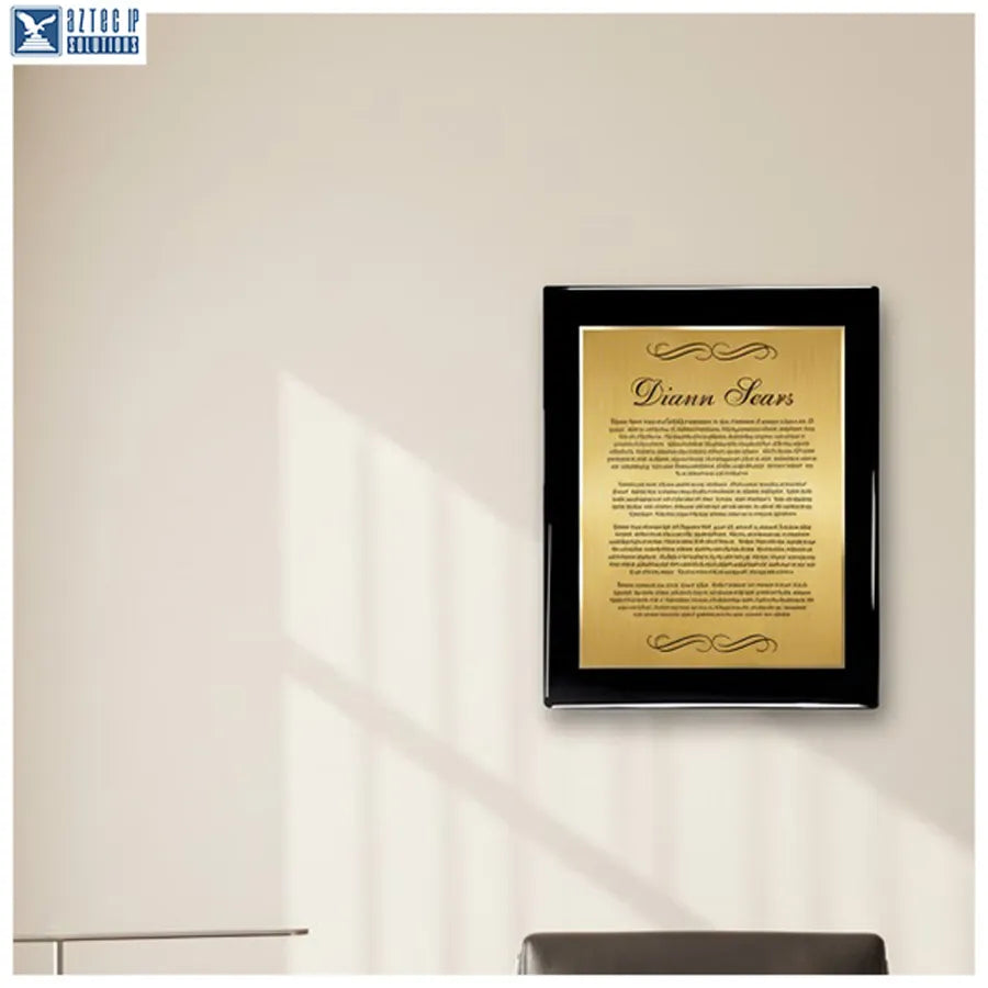 achievement recognition plaque