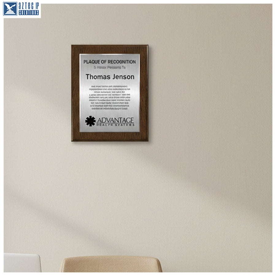 Corporate recognition plaque
