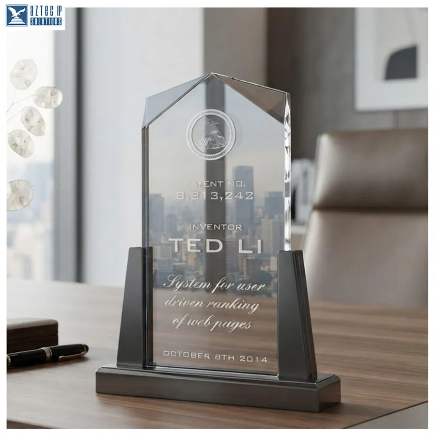 Black base acrylic award