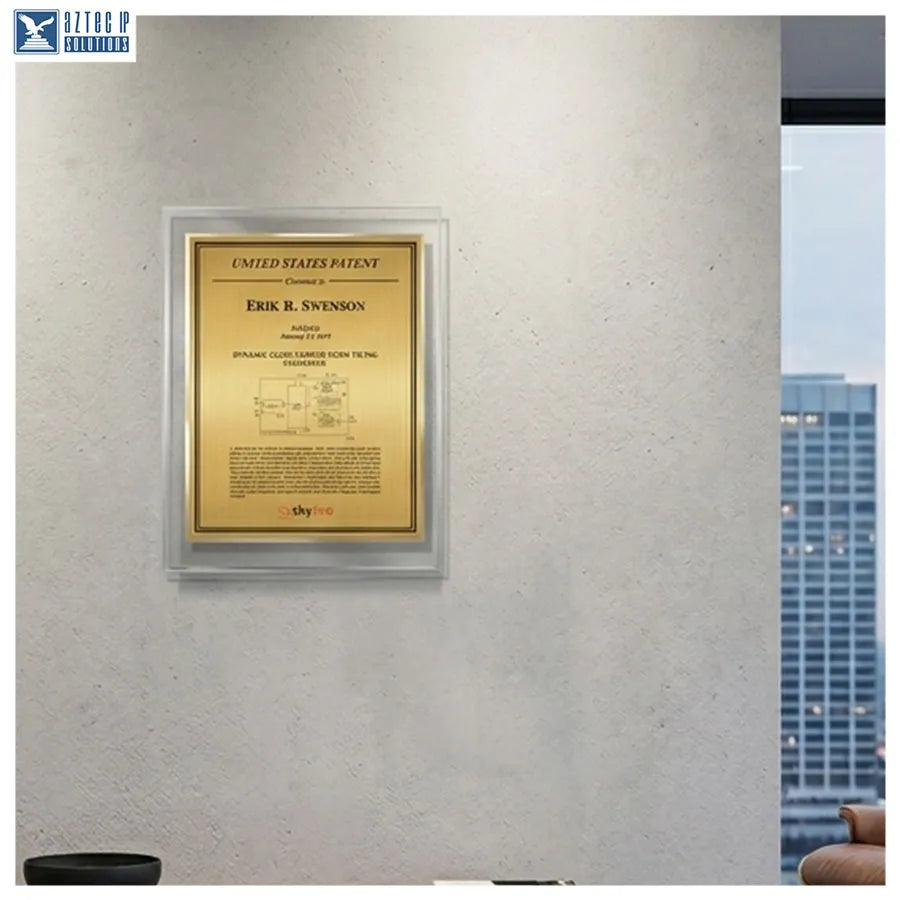 Lucite® plaque with trim