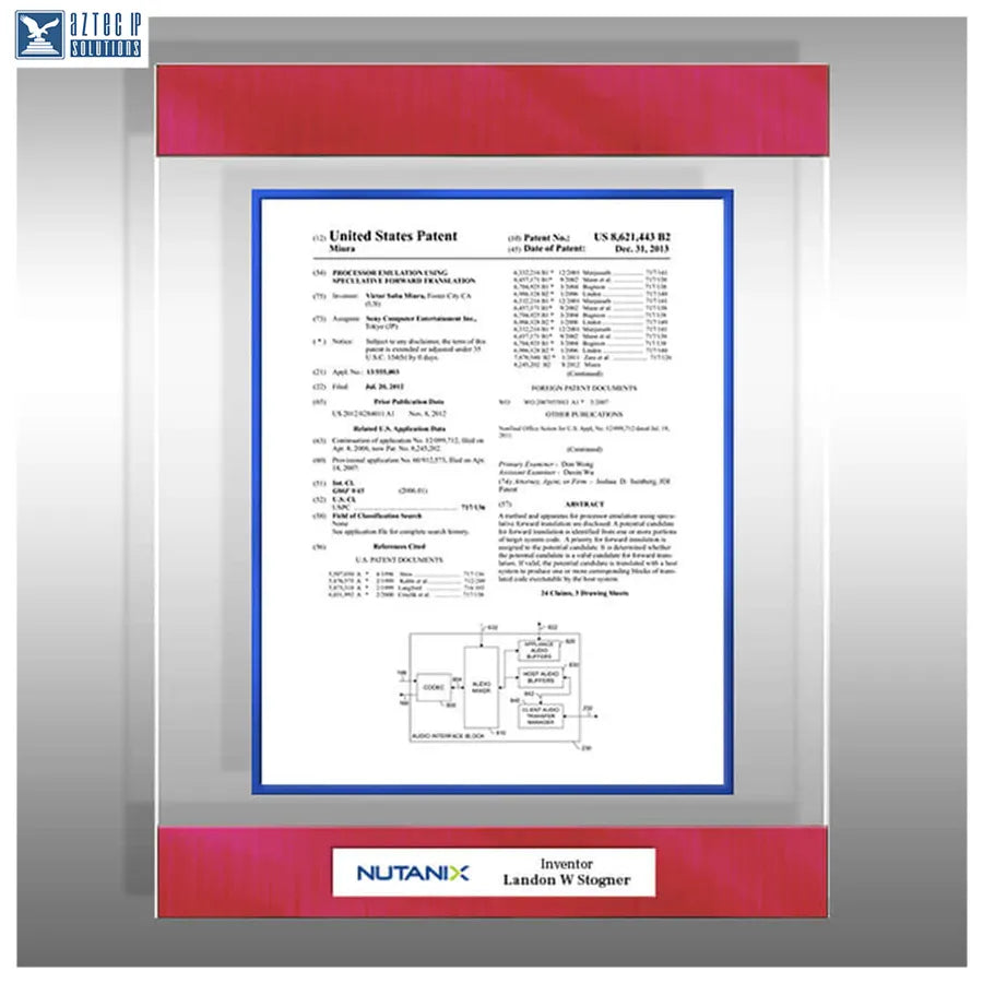 Floating Lucite® plaque