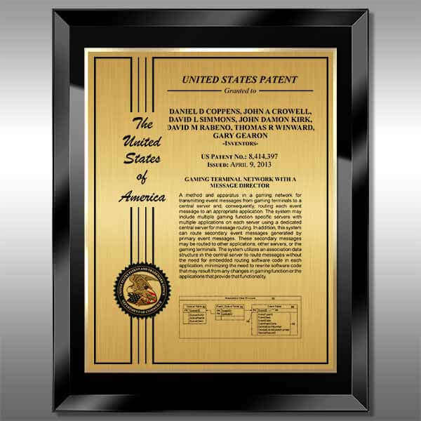 BG-EZ14 Gold- Patent Certificate