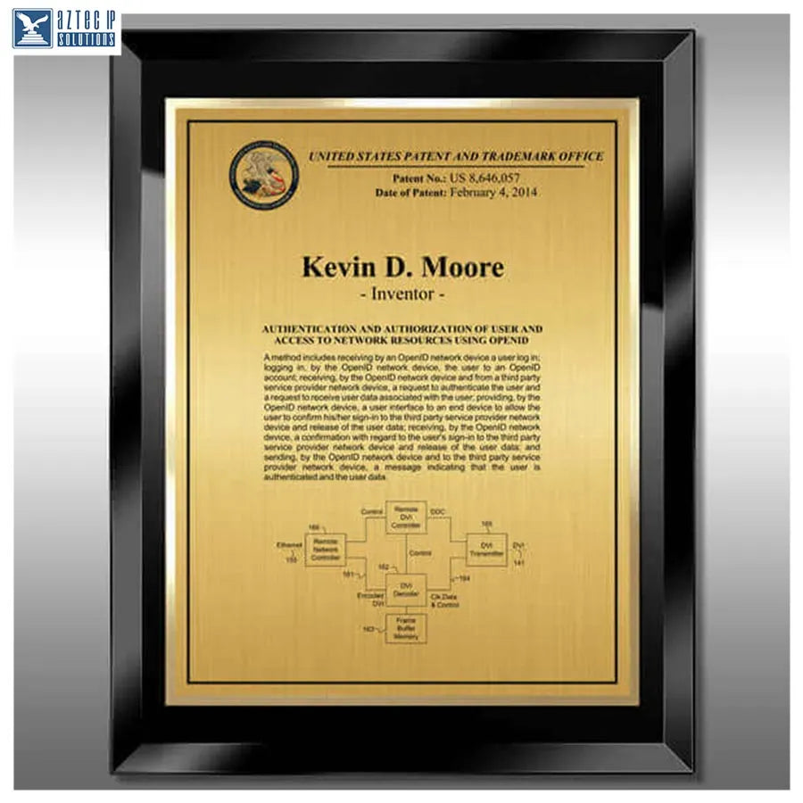 Layout 3 | Inventor Patent - Inventor recognition plaque
