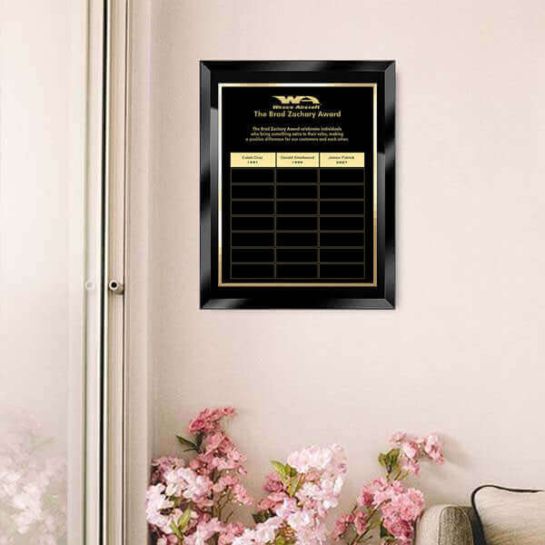 Perpetual Plaque - Glass Black BG-PP-BB24