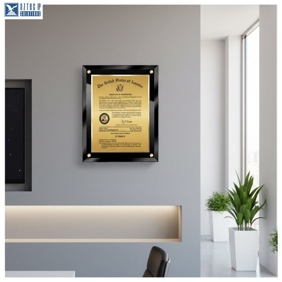 Trademark Plaque - AeroGlass® Black BG-TM14