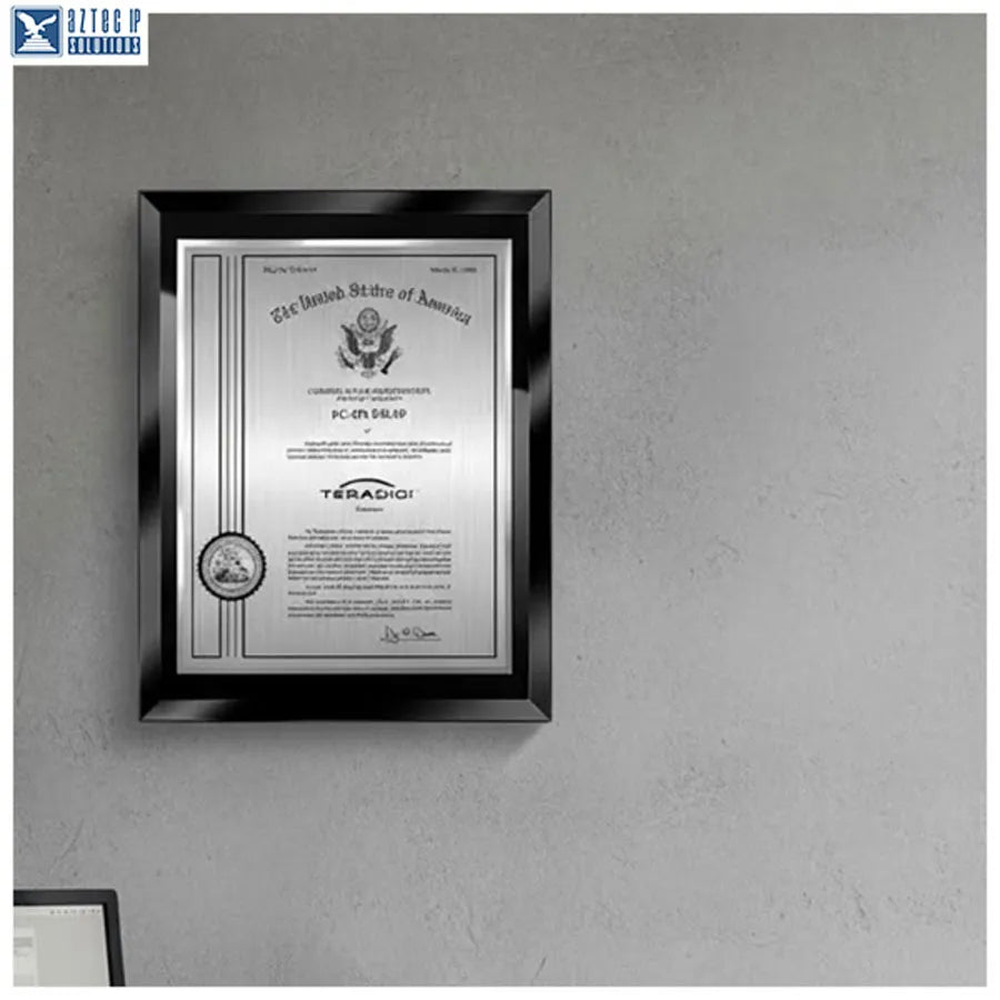 engraved trademark plaque
