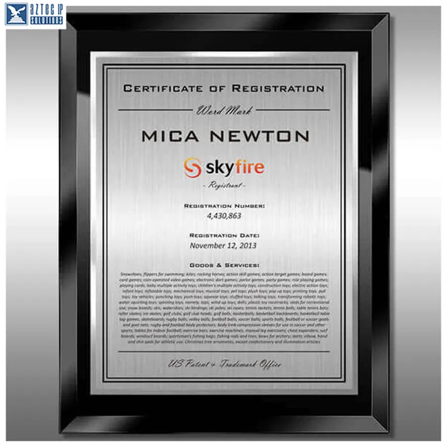 Glass Trademark Plaques