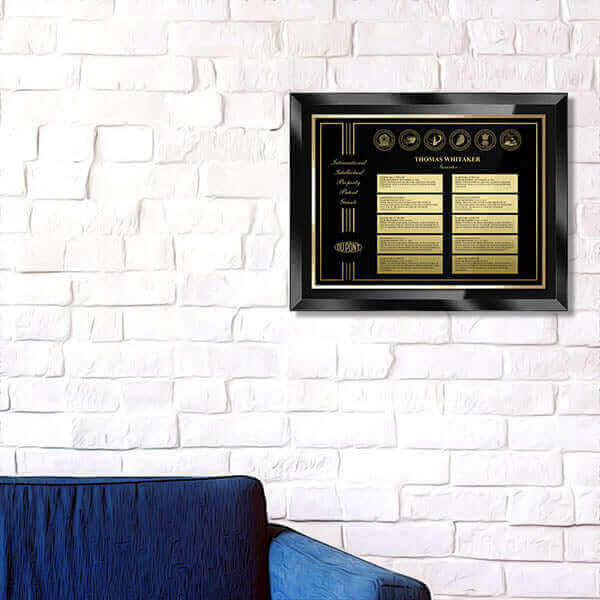 Patent Plaque - 10th Glass Black BG10-B15M