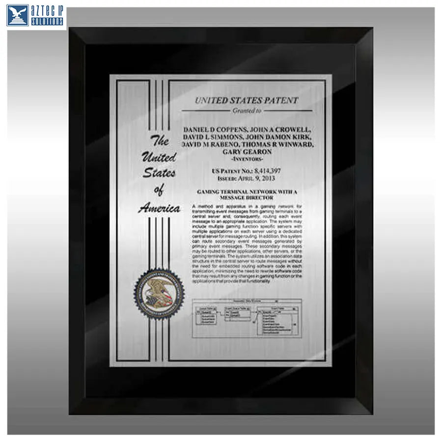 Layout 2 | Patent Certificate - invention display