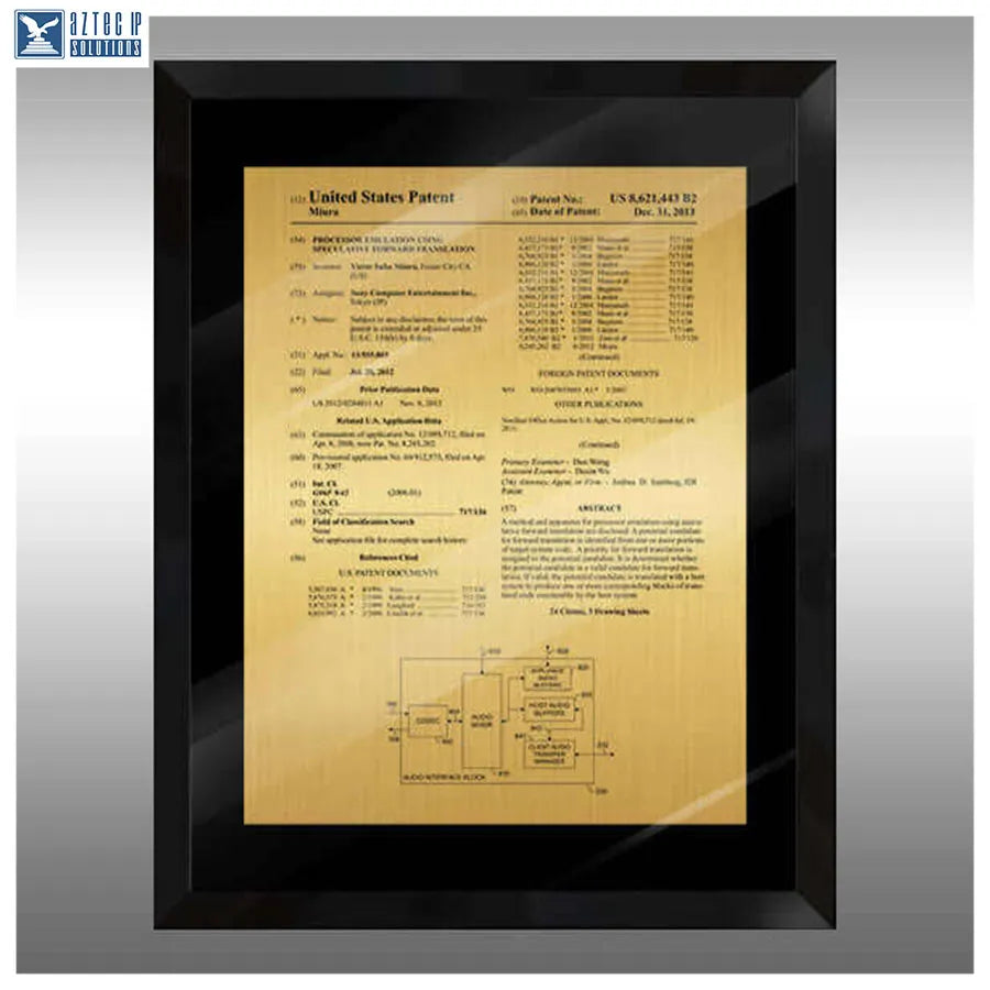 InvenFrame™ Modern Patent Display BGD-EZ14
