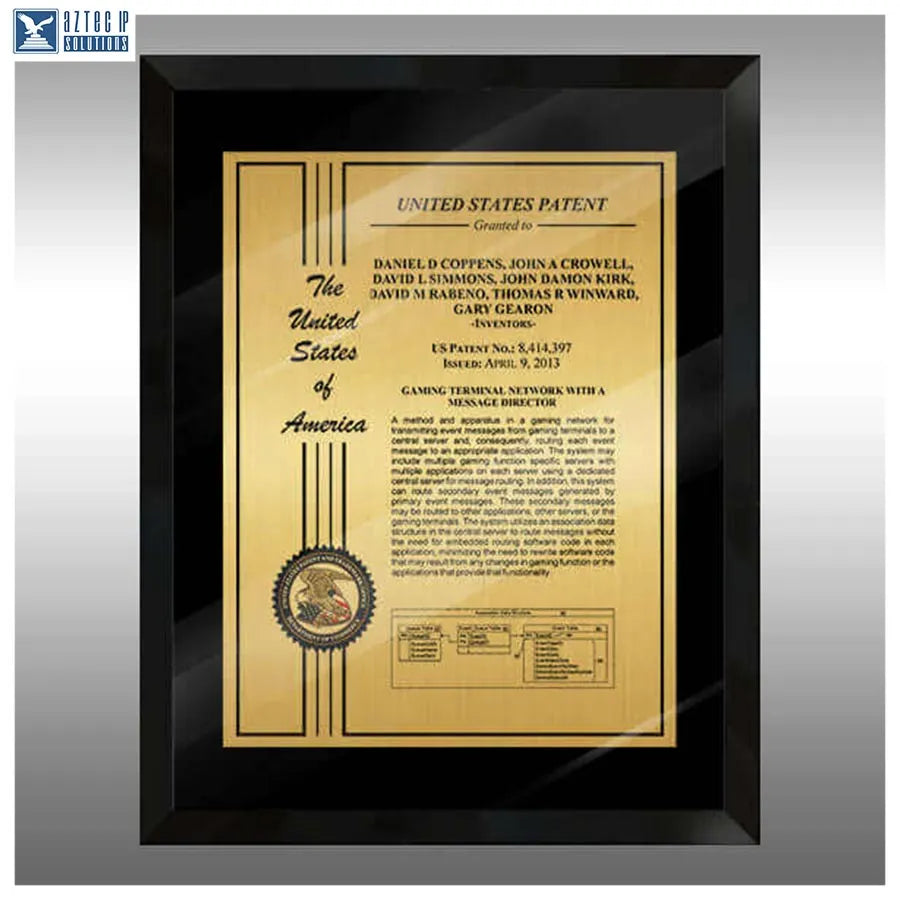 Layout 2 | Patent Certificate - invention display