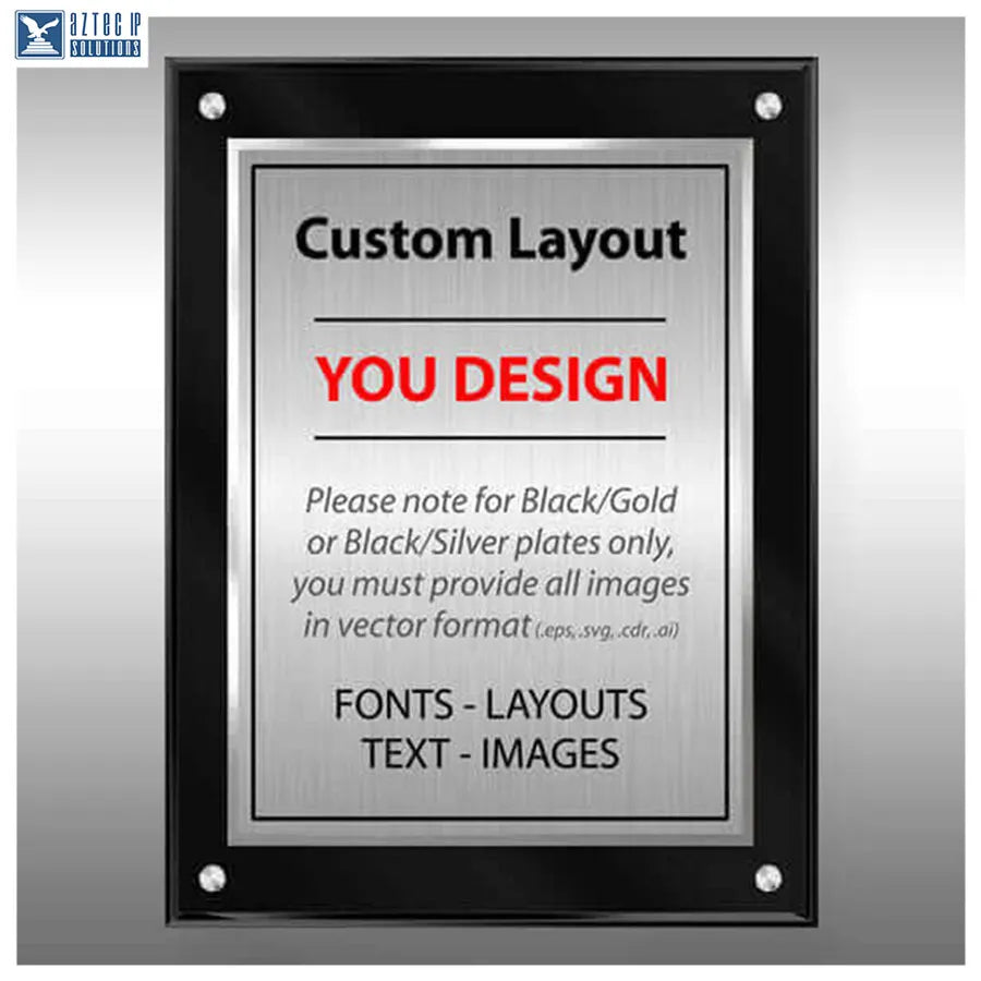 Layout 4 | Custom Layout - Custom Lucite® plaque