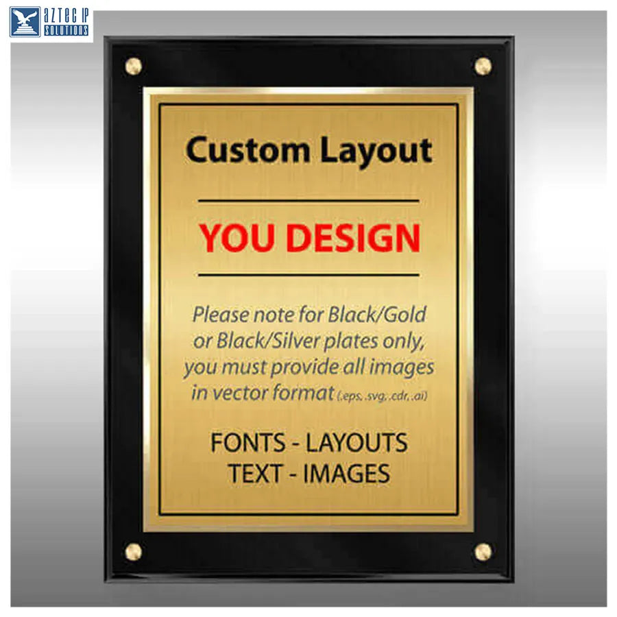 Layout 4 | Custom Layout - Custom Lucite® plaque