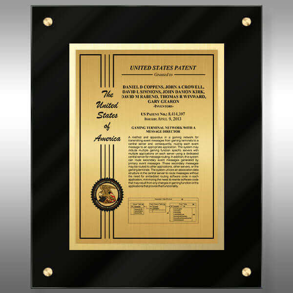 BK1-EZ22-G-L Patent Certificate