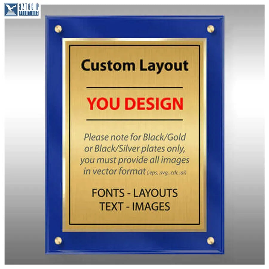 Layout 4 | Custom Layout - customizable patent plaque