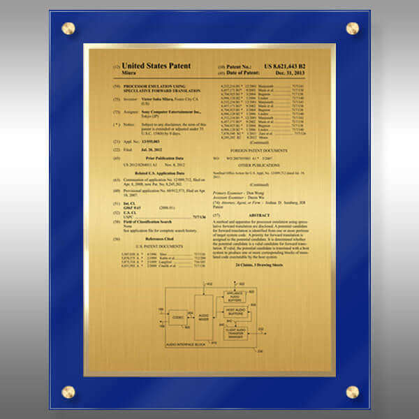 BL1-EZG15 Patent Front Page