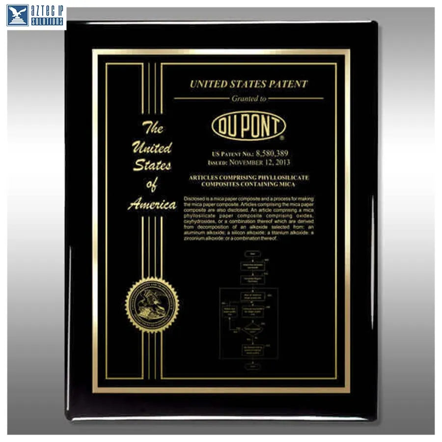 Layout 2 | Patent Certificate - Black piano finish
