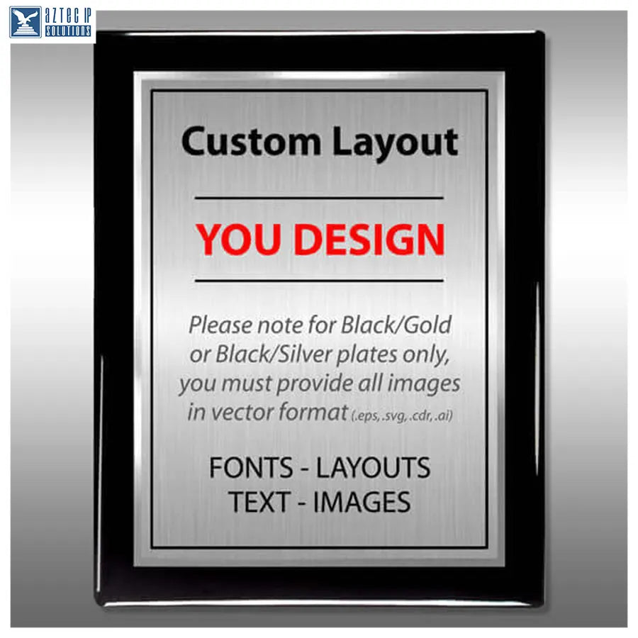 Layout 4 | Custom Layout - Custom patent plaque