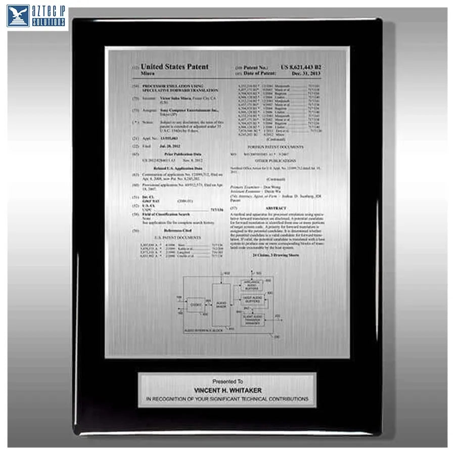 Layout 1 | Patent front Page - Patent award plaque
