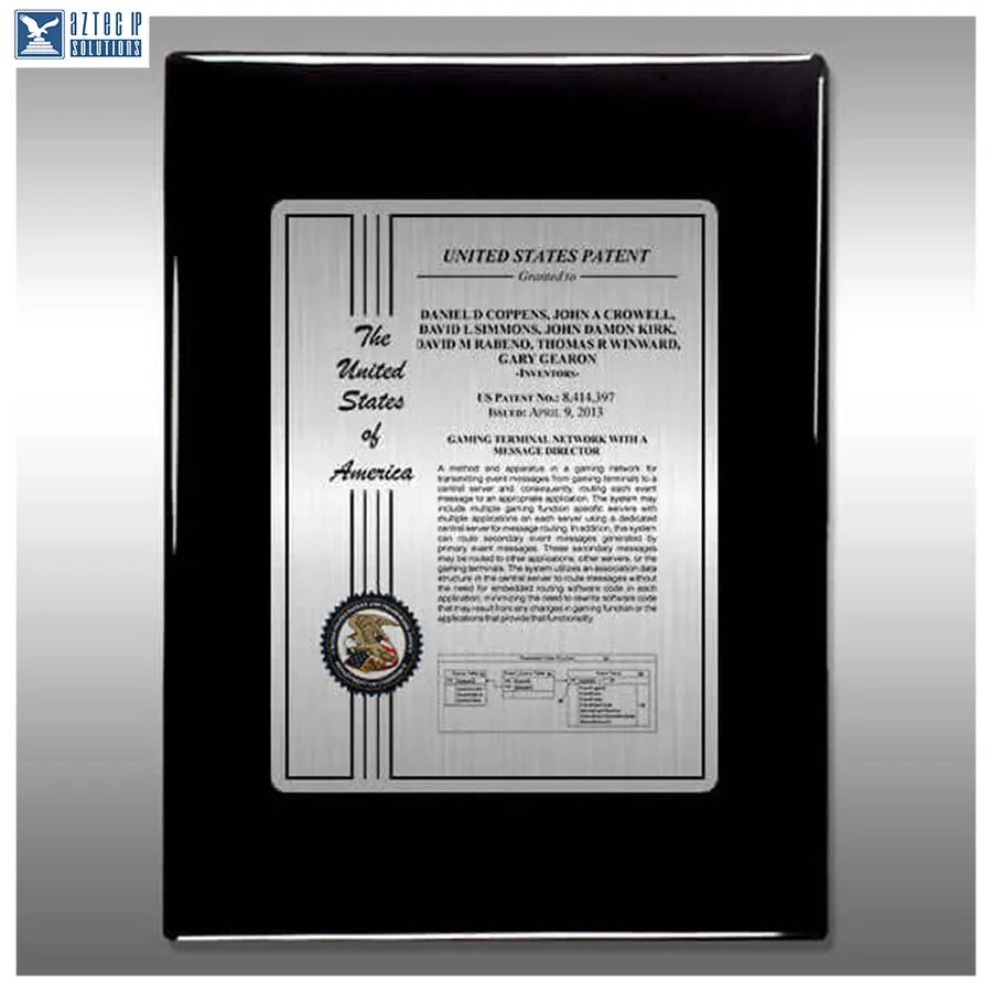 Layout 2 | Patent Certificate - Silver HD plate award