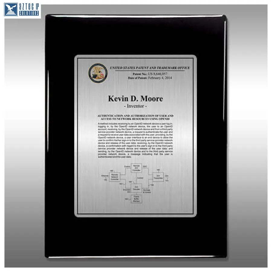 Layout 3 | Inventor Patent - Inventor recognition plaque