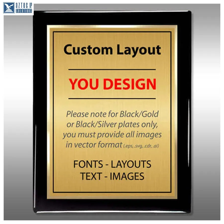 Layout 4 | Custom Layout - Custom patent plaque