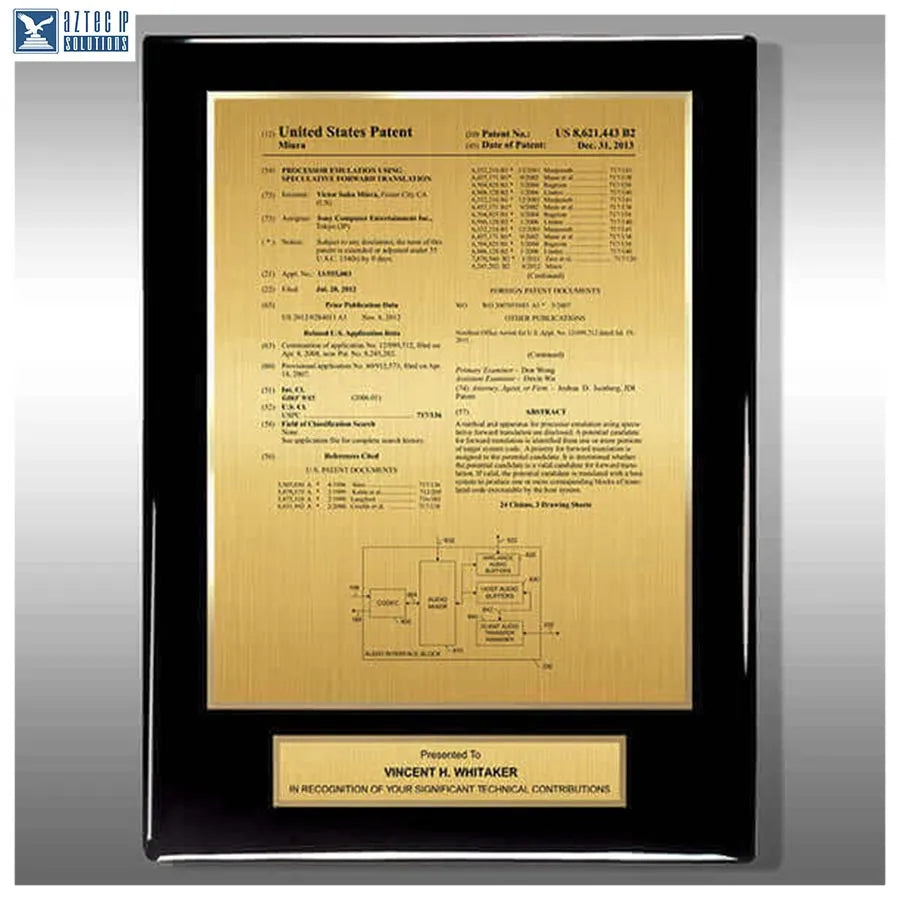 Layout 1 | Patent front Page - Patent award plaque