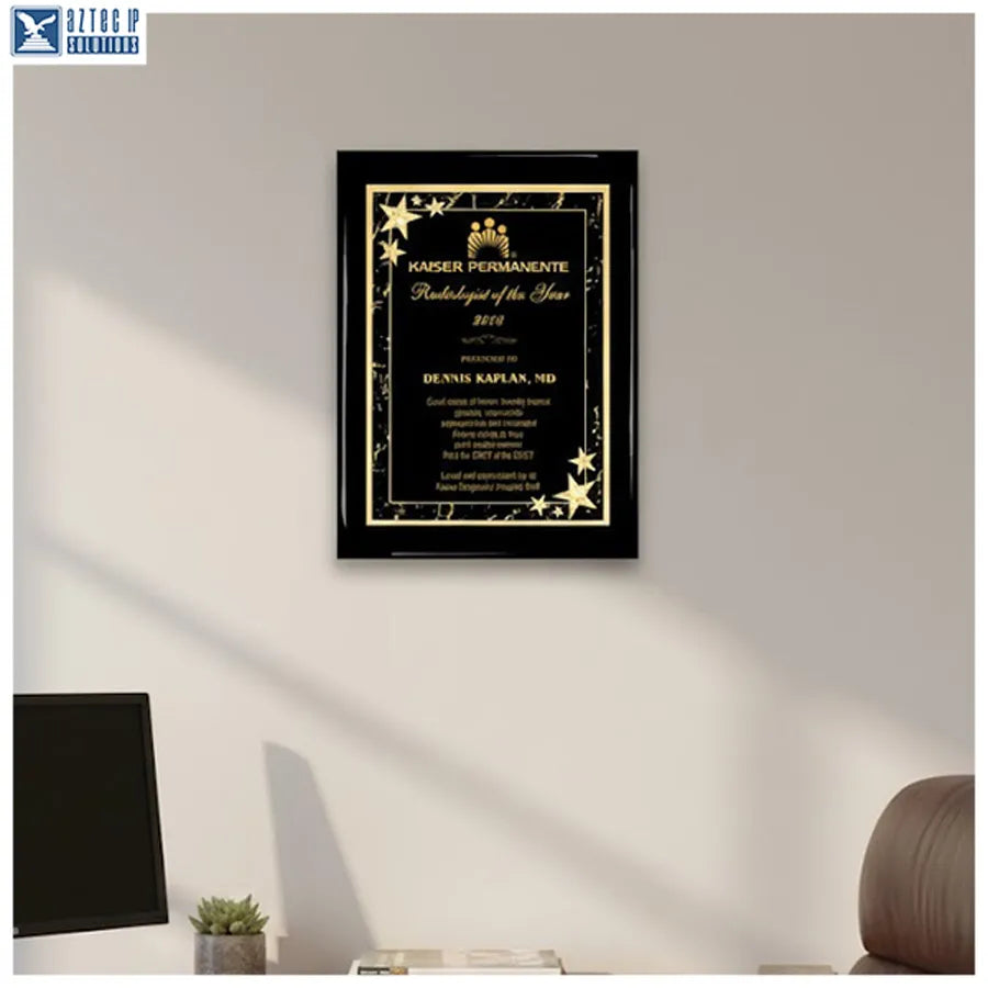 premium recognition plaque