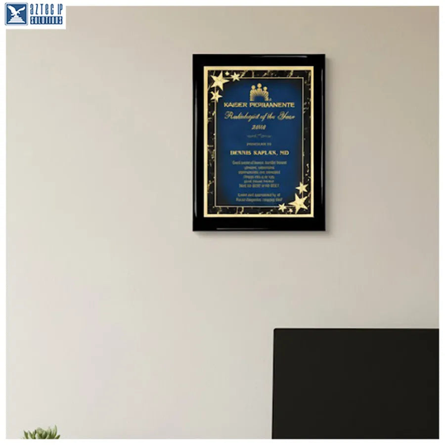 recognition plaque