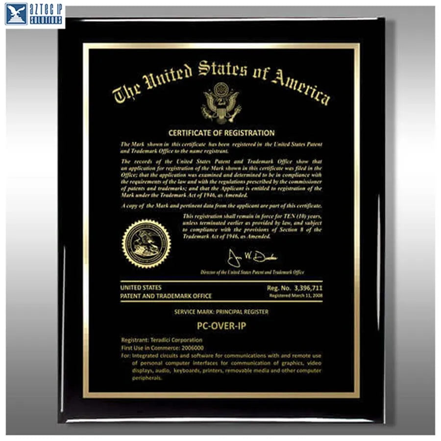 Wood Trademark Plaques