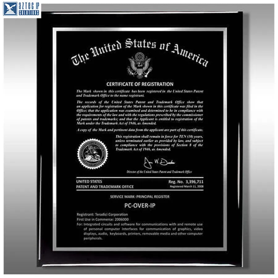 Wood Trademark Plaques