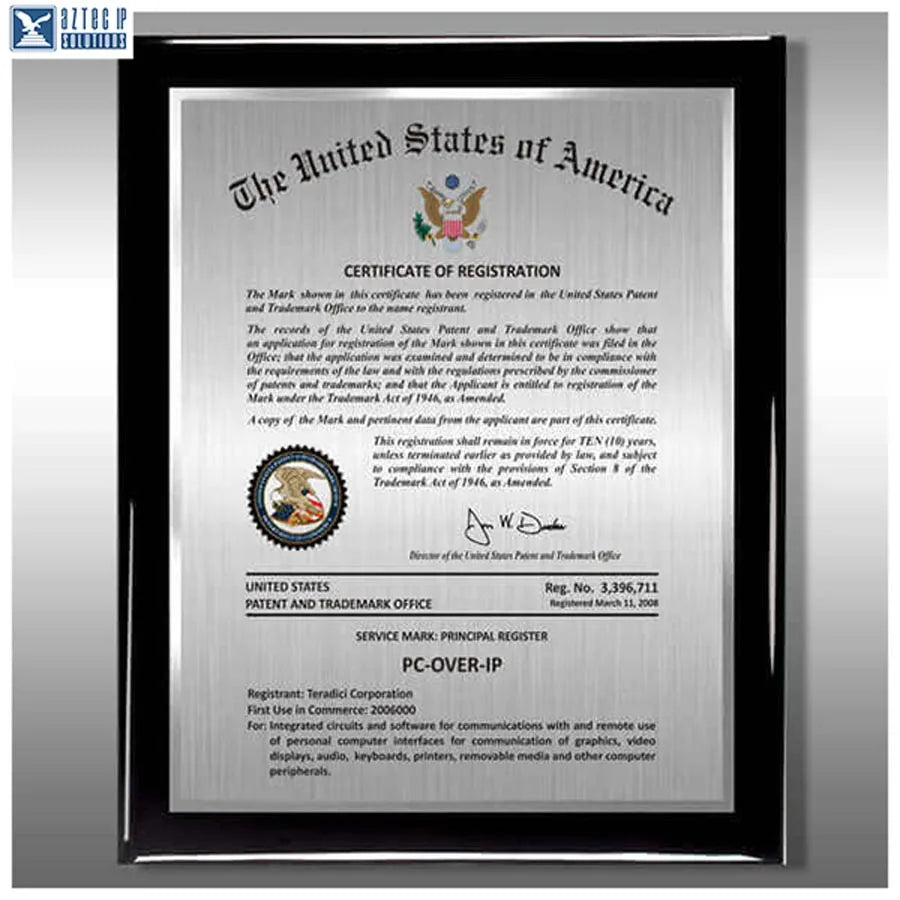 Wood Trademark Plaques