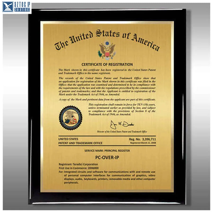 Wood Trademark Plaques