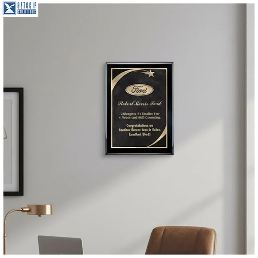 brass plated award