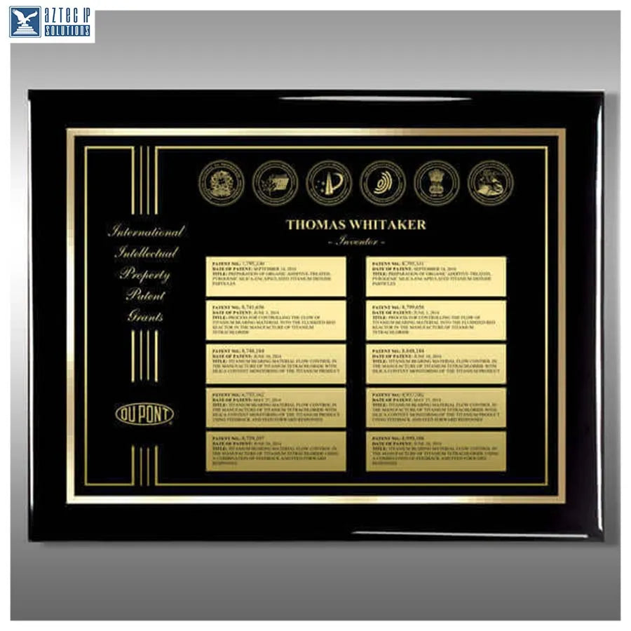 corporate recognition plaque