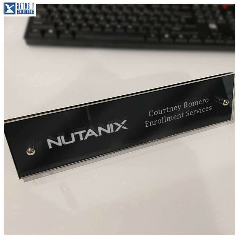 Nutanix Desk Name Plate